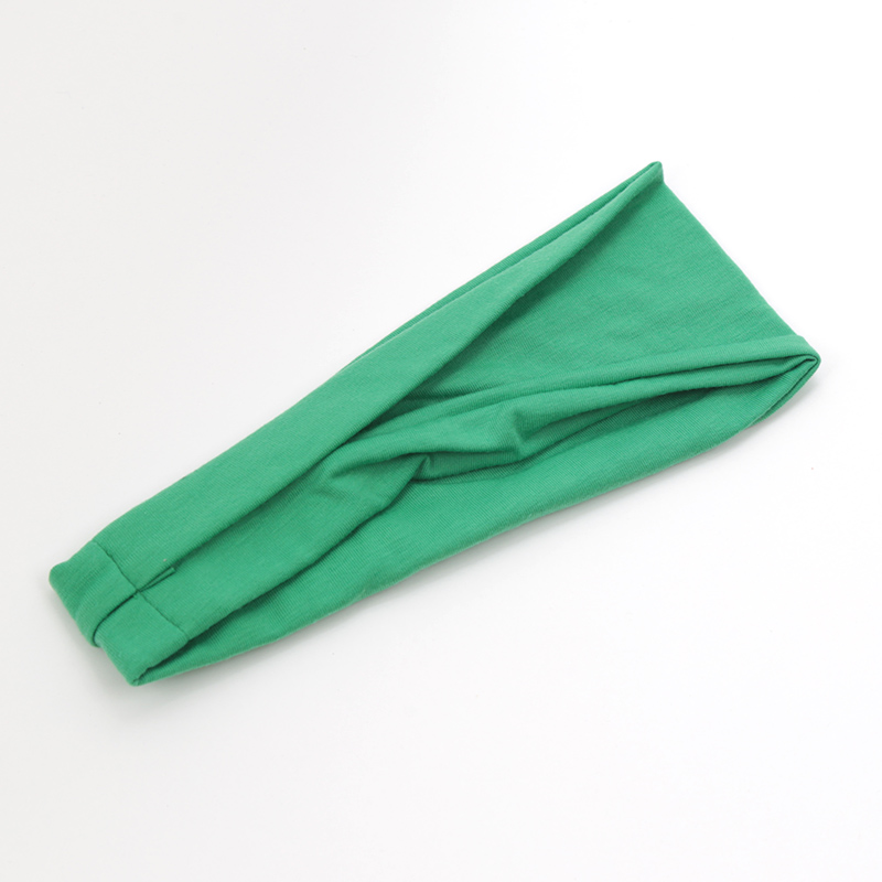 Nuevas bandas elásticas para el cabello de Color sólido para mujer, diadema de Yoga, turbante de , aro para el cabello para maquillaje, diadema anudada vintage, accesorios para el cabello: Verde claro