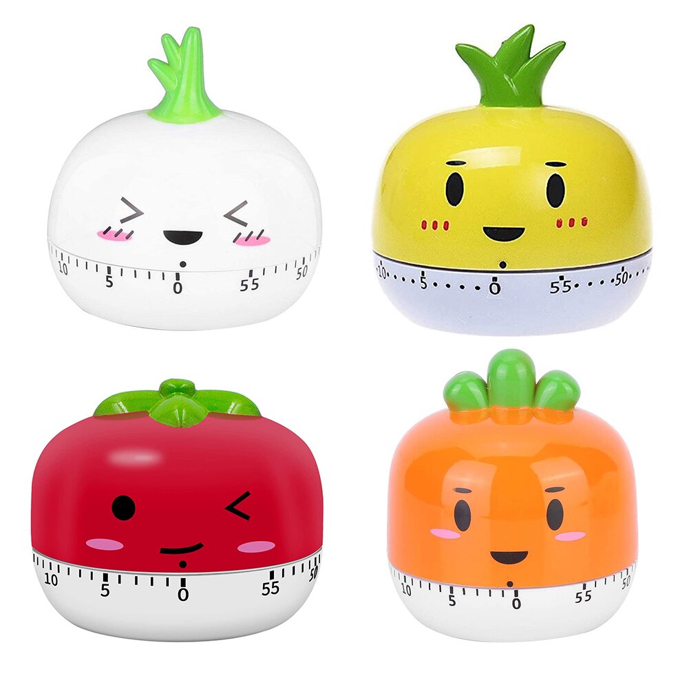 Timer Kitchen Cooking Reminder Student Household Alarm Clock Mechanical Clockwork Fruits and Vegetables Shape Soup Timer