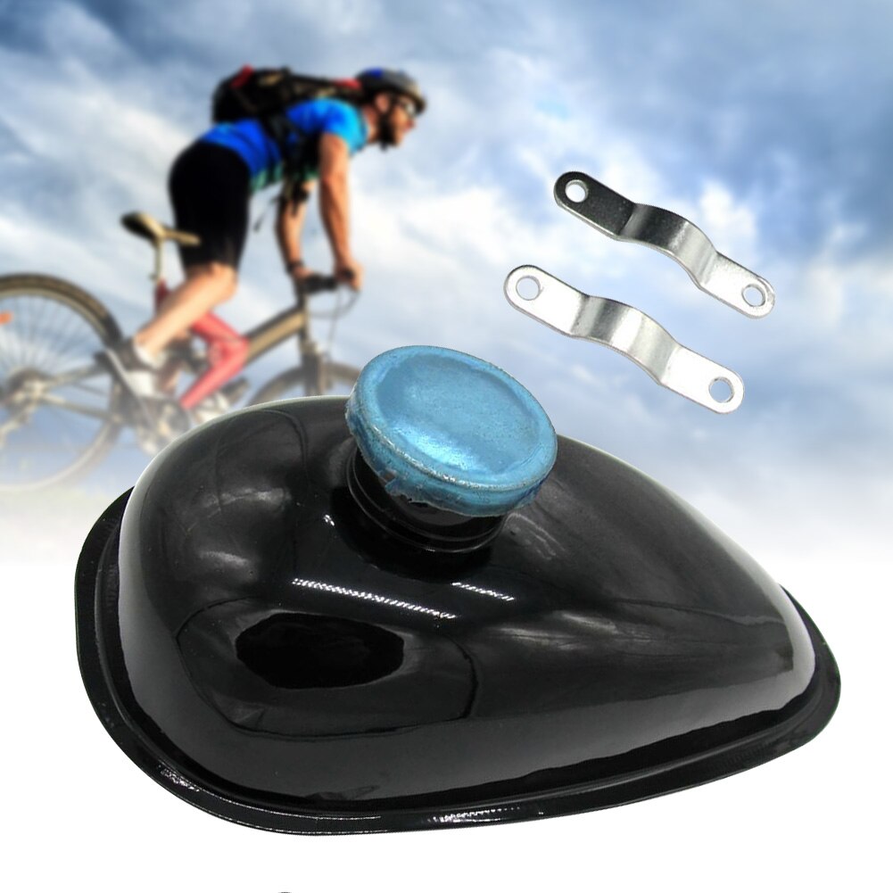 2L Portable Large Capacity Gas Container Motorized Bicycle Fuel Tank 80cc 66cc 49cc Engine Iron With Cap Black Durable Petrol