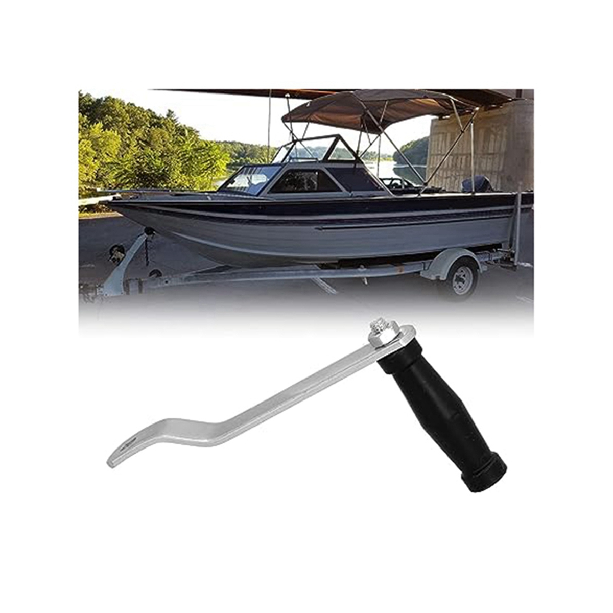 Boat Trailer Winch Handle Hand Winch Handle Trailer Machine Accessories Handle Grip for Most Marine and Trailer Winches