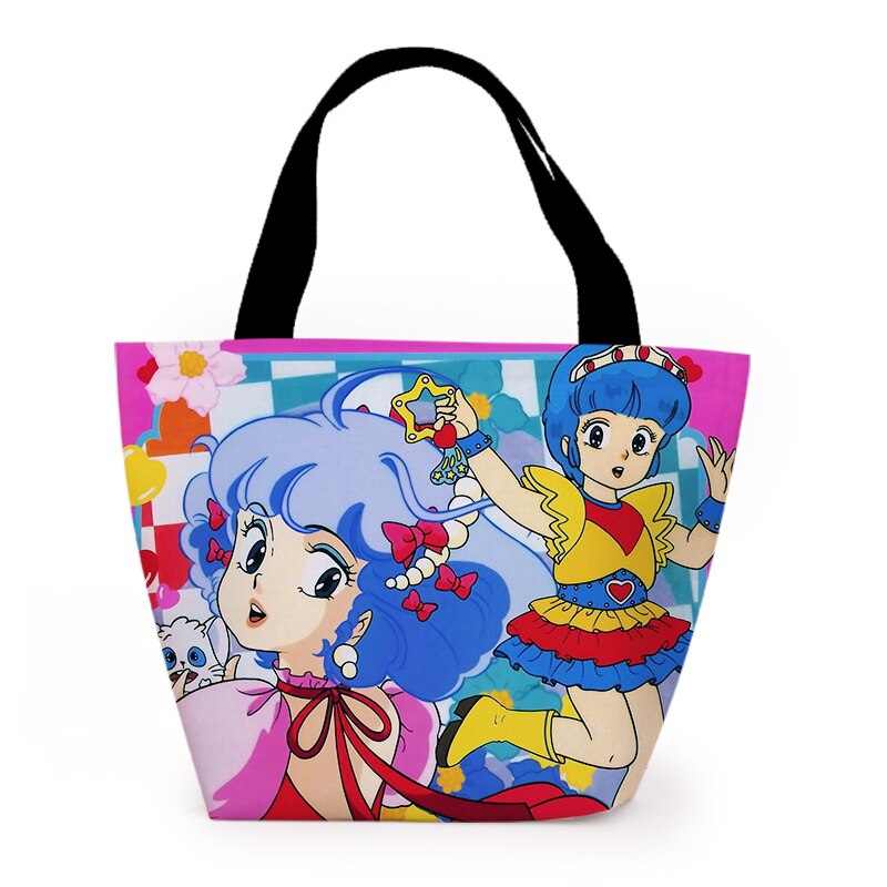 Bolsas de almuerzo portátiles Mami cremosas japonesas para mujeres, bolsa de almuerzo de aislamiento fresco, bolsas de Picnic, caja de almuerzo, bolsa portátil con aislamiento fresco: 83