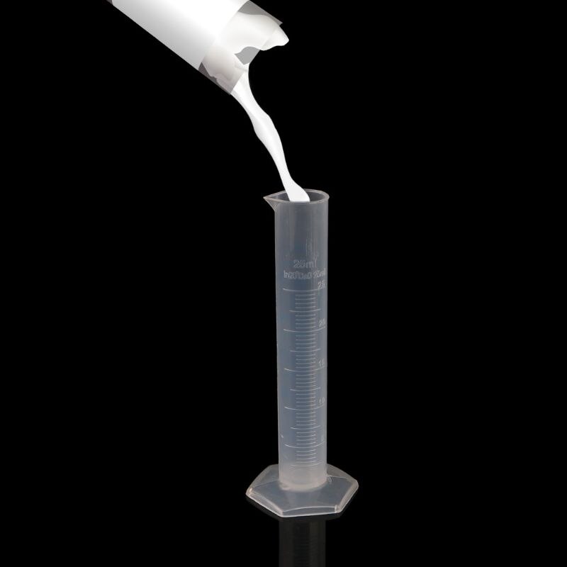25mL Measuring Cylinder Laboratory Test Graduated Liquid Trial Tube Jar Tool LX9A