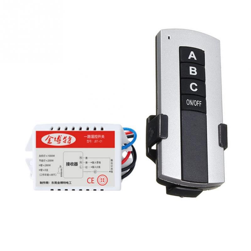 1/2/3 Ways ON/OFF AC Wireless Receiver Lamp Light Remote Control Switch 200V-240V Smart Wireless Switch: 3 ways