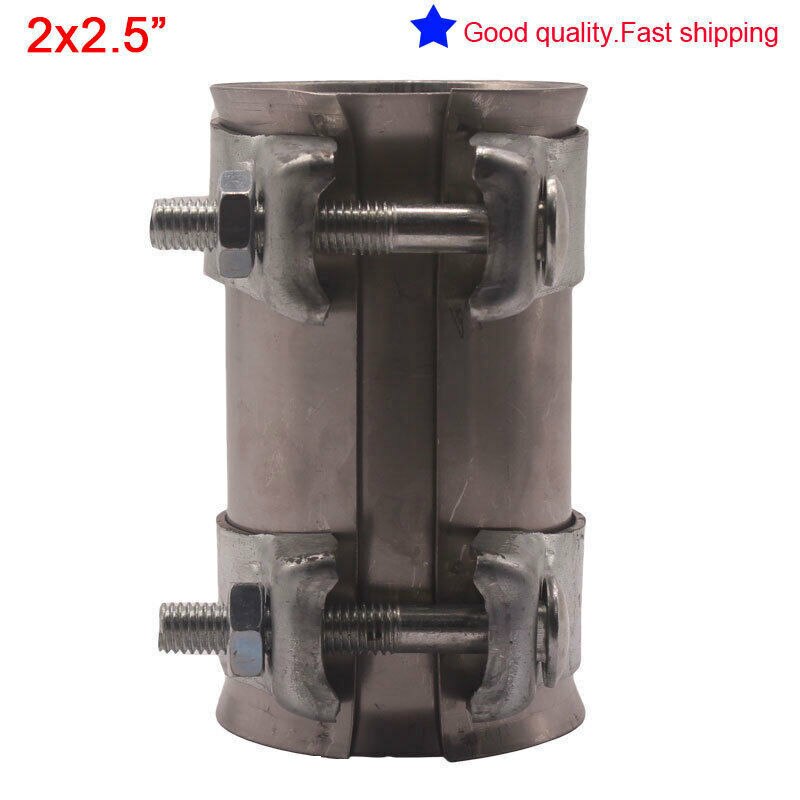 2x 2.5 " 64mm avgasrörskoppling kraftig hylsa klämma rör adapter skarv: Default Title
