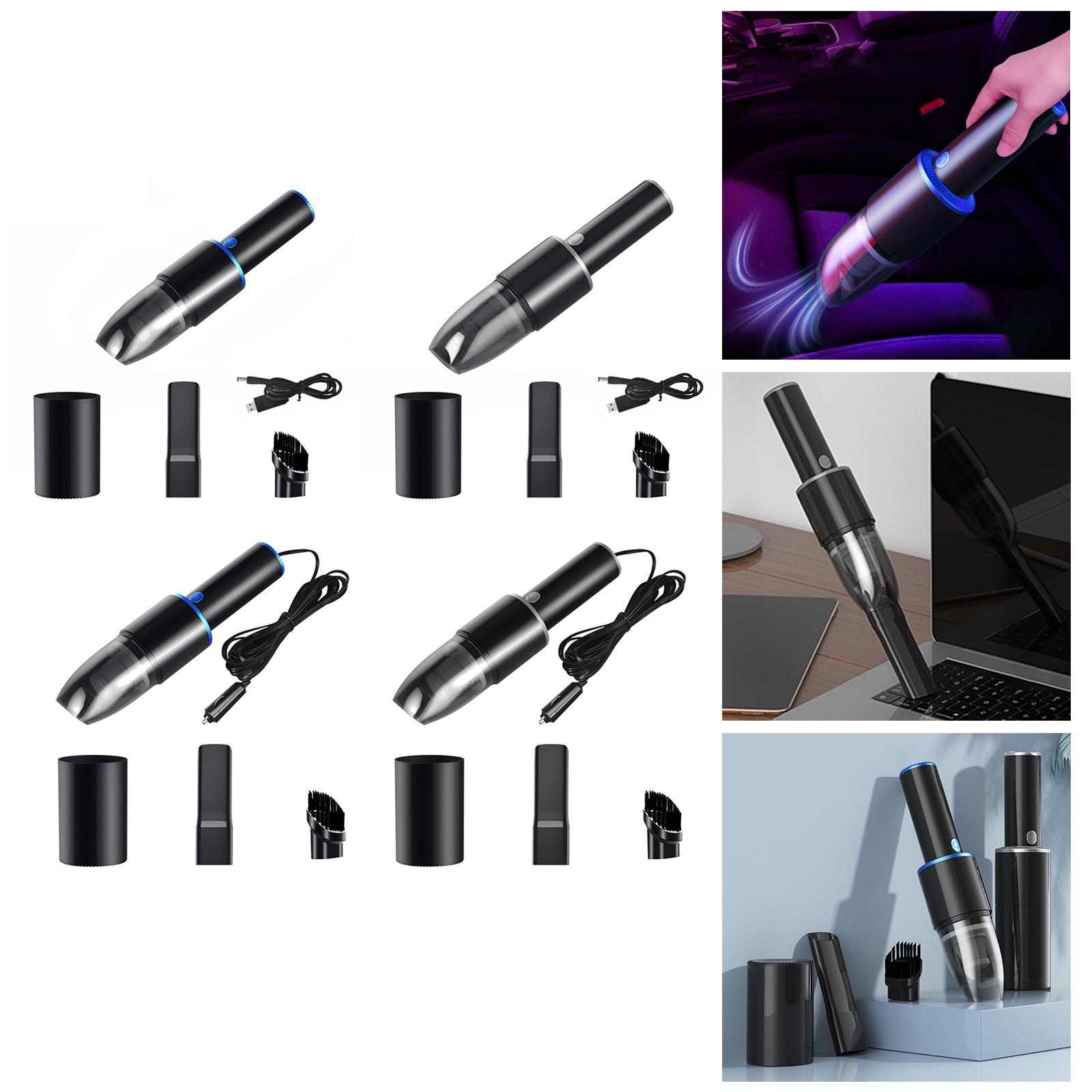 Portable Car Vacuum Cleaner Mini Washable Handheld Vacuum for Dust Home Quick Charge USB Rechargeable Car Interior Clean