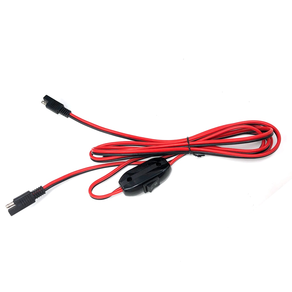 Sae para sae 2 pinos de desconexão rápida plugue sae cabo de extensão da bateria 180cm 14awg calibre para painéis solares do reboque do acampamento battrey