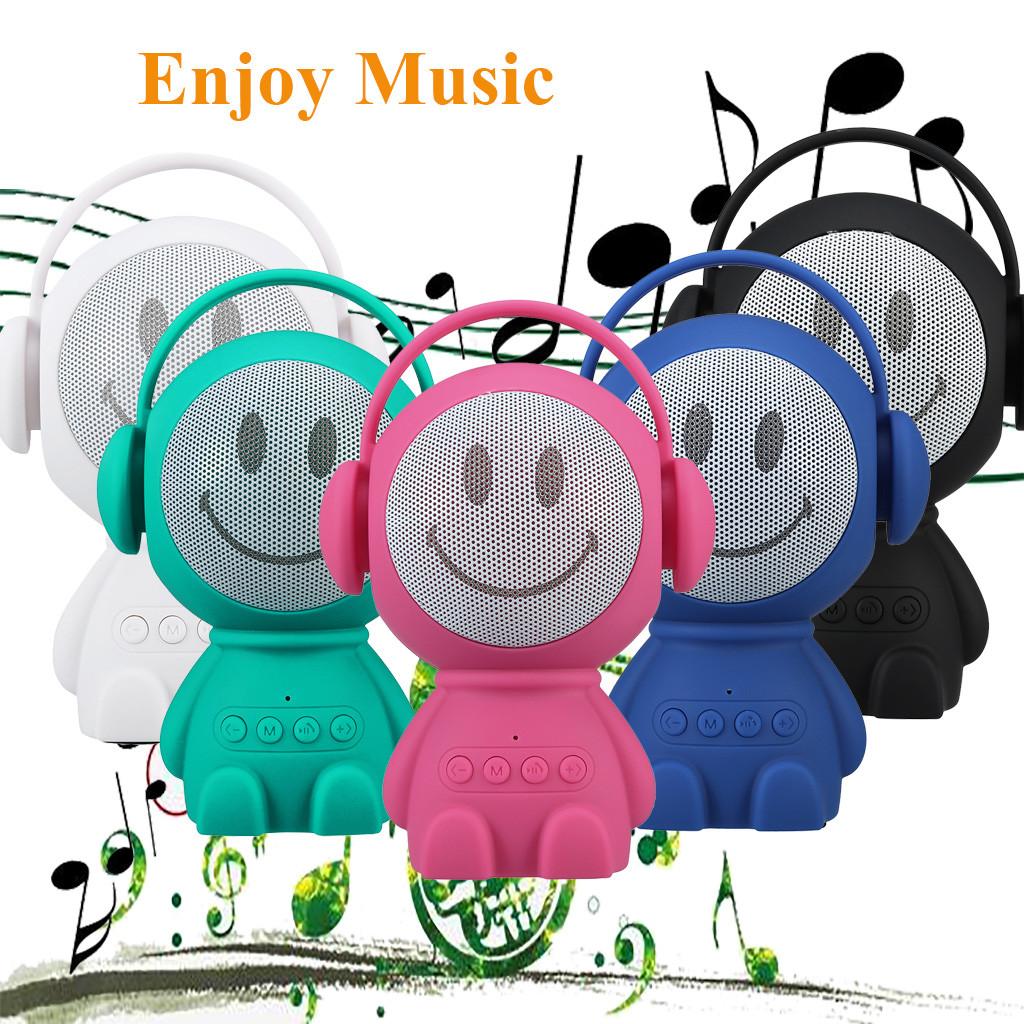 Bluetooth Lautsprecher Led Tragbare Mini Wireless Lautsprecher Player USB Radio Fm Mp3 Musik Sound ColumOutdoorwith 9 Stunden Spielzeit Kind