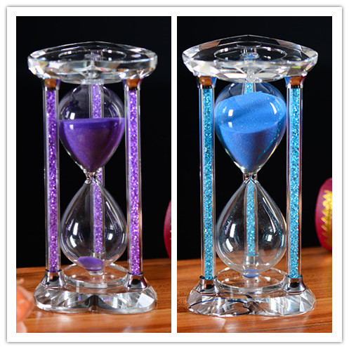 15/30 Minute coeur cristal verre sablier sablier horloge artisanat décor à la maison anniversaire amour saint valentin Reloj De Arena