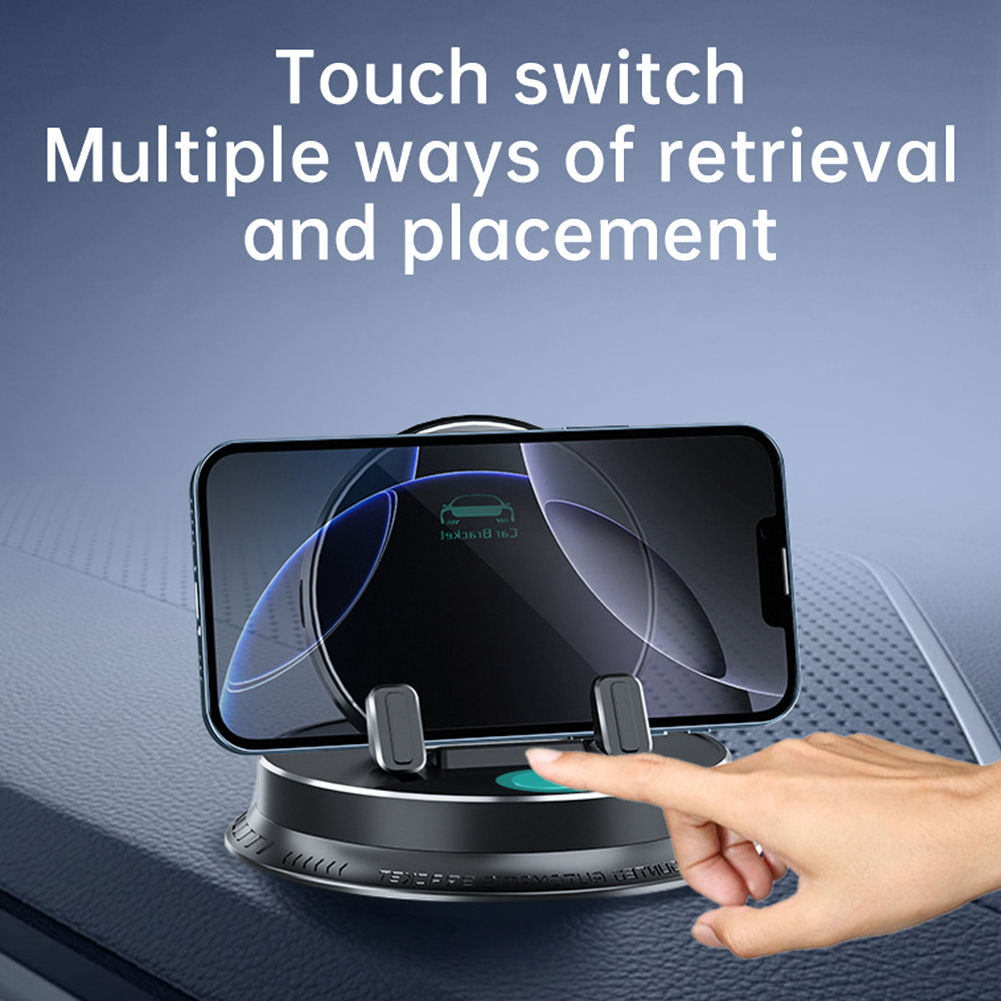 Armaturenbrett-Autotelefonhalterung 360° ° Drehung praktisch Unterstützung Wiege Ständer Auto Automobil Halterung für iPhone Android Mini Pad
