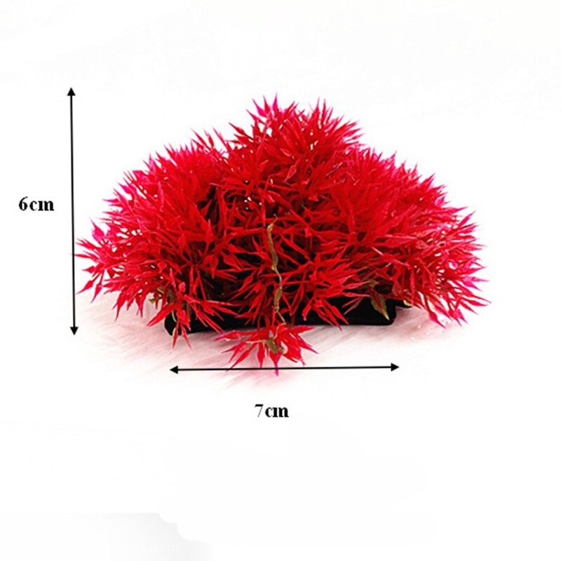 Fish tank landscaping simulation aquatic plants plastic short and wide plants simulation aquarium fish tank decoration ornaments