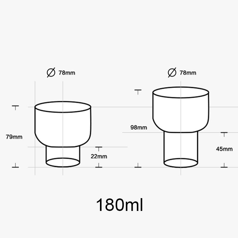 180ml nordiska glaskoppar värmebeständiga whiskyglas vinglas personlighet mjölkjuice tekopp hemfest dryck