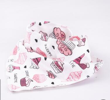 2020New Cotton Lace princess Baby Slabbetjes Bowknot Burp cloth toddler Bibs Pink White Girls Lovely Infant Saliva Towels Bibs: pink ice cream bibs