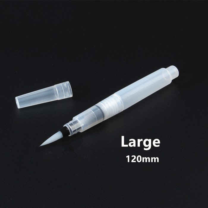 Genopfyldelig vandbørste blækpen til vandfarve kalligrafi tegning maleri illustration pen lille mellem stor anden størrelse