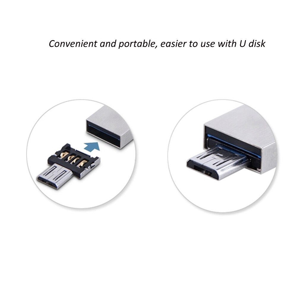 Ultra Mini Micro USB 5pin OTG Adapter Connector voor Mobiele Telefoon/Tablet/USB Kabel/Flash Disk