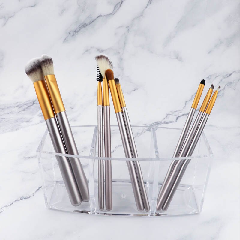 Transparante make-up organizer acryl cosmetische lippenstift opbergdoos wenkbrauwpotloodhouder make-up kwasten organizer
