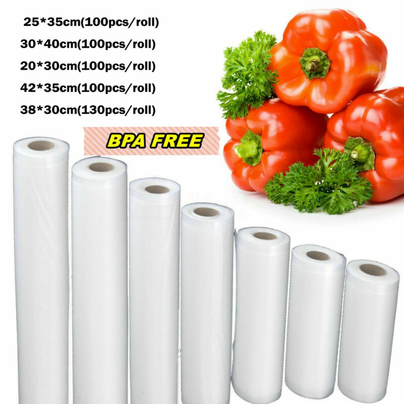 Family Kitchen 100pcs Saran Wrap Vacuum Food Sealer Storage Bags Vacum Sealer Dry Wet Pack Machine Food Bags