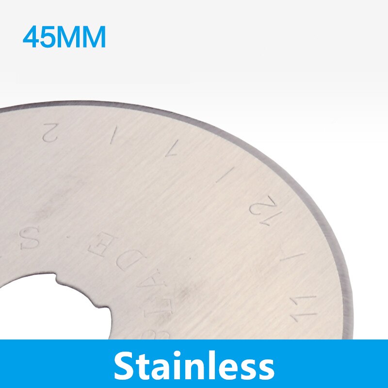 KW-TRIO 3pcs Stainless Circle Blades 45mm Replacement Rotary Cutter Set Sharpener Quilting Sewing for Patchwork Tool SB001