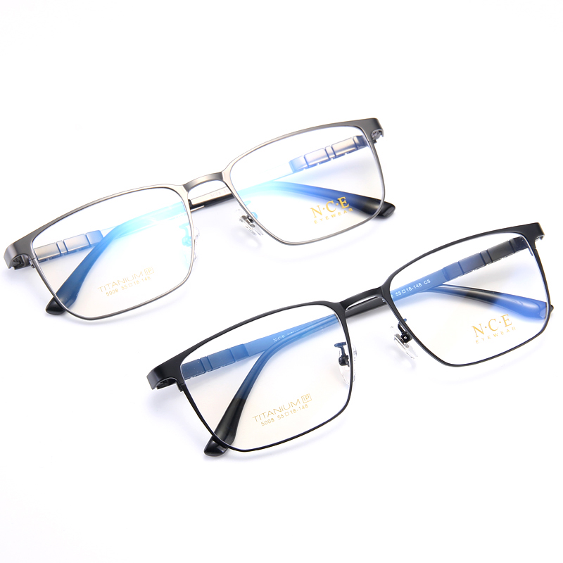 BCLEAR Brilleglassramme i Titan for Menn - Optisk - Full Rim - Komfortabel