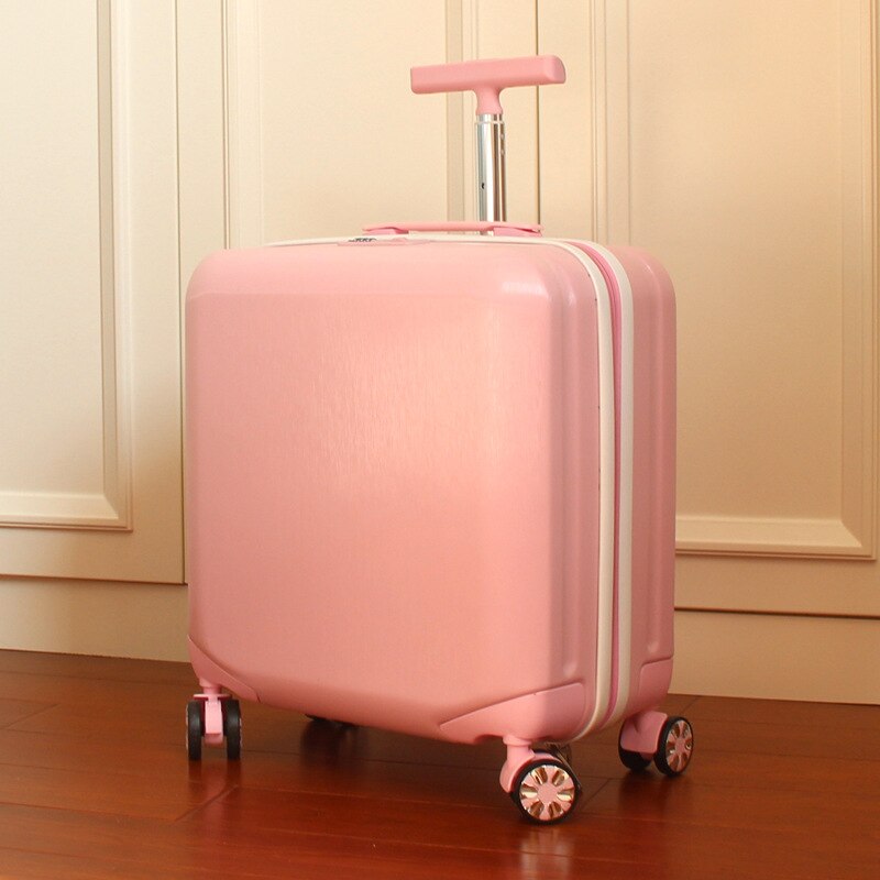 Trolley Case Boarding Code Doos Bagage Case Universele Wiel Unisex Reistas Zakenreis Bagage Stewardess Case Box: Pink / 20 inches