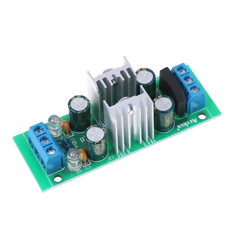 1Pcs Dc 18 ~ 35V Ac 15 ~ 25V LM7815 + LM7915 + - 15V Power supply Module Dual Voltage Regulator Gelijkrichter Brug Voeding Module