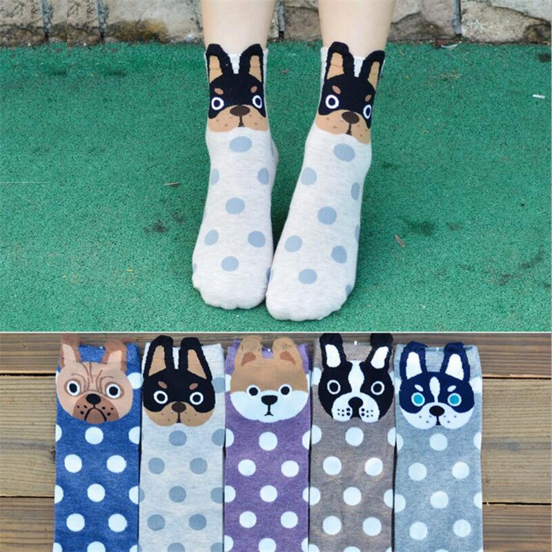 Algodón Buena calcetines de dibujos animados de las mujeres vistoso calcetines invierno mujer cómodo transpirable kawaii calcetines divertidos para mujeres originales