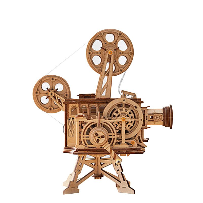 OLOEY 3D Wooden Puzzle - Rotary Model Kit - Educational DIY Assembly Toy for Adults & Kids: Default Title