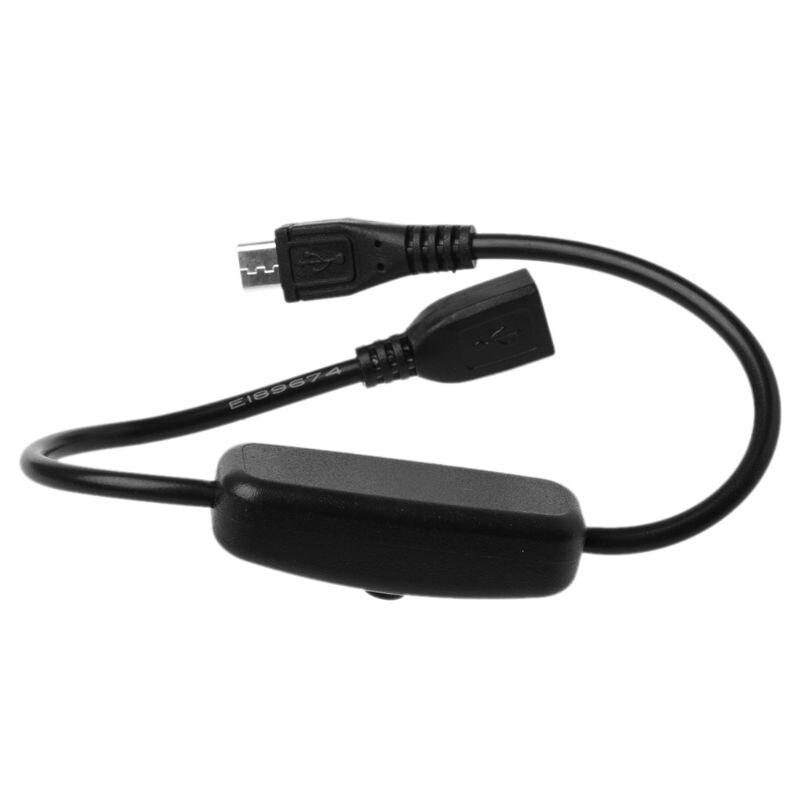 Câble d&#39;extension d&#39;alimentation Micro USB, interrupteur marche/arrêt pour Raspberry Pi