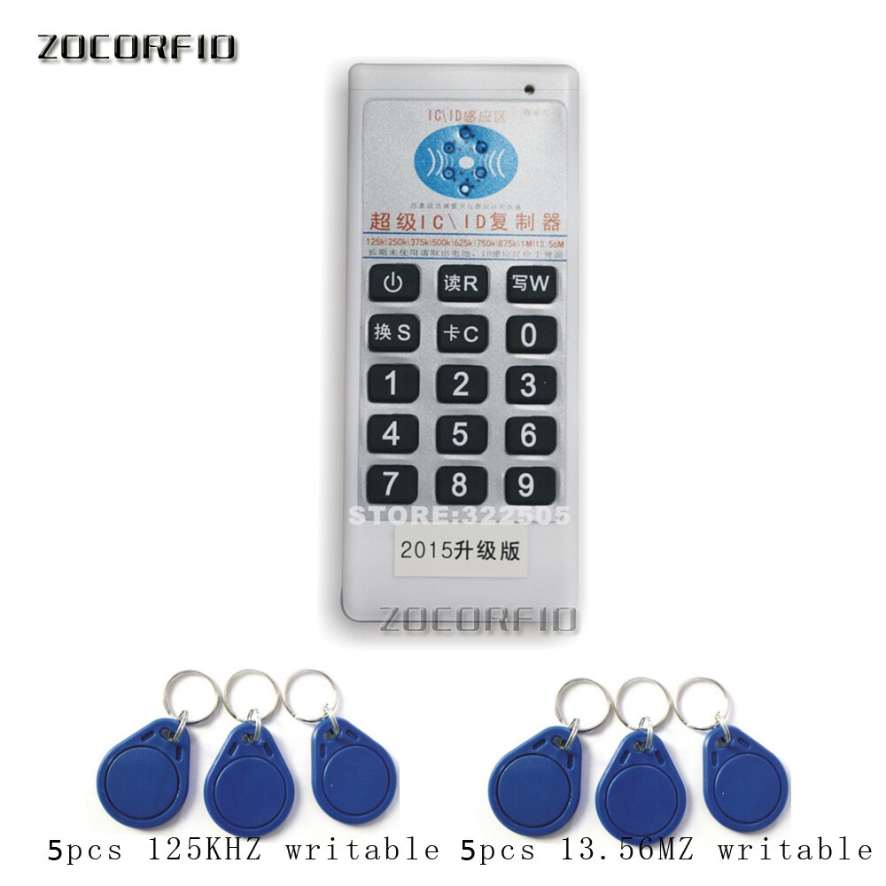Copiadora portátil de 125Khz-13,56 MHZ, clonador RFID NFC ID/IC, lector y escritor de tarjetas: set of-2