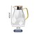 Conjunto de bule de vidro com textura de diamante, chaleira transparente de água fria quente e resistente ao calor para casa, de grande capacidade e entrada: 1.8L Teapot