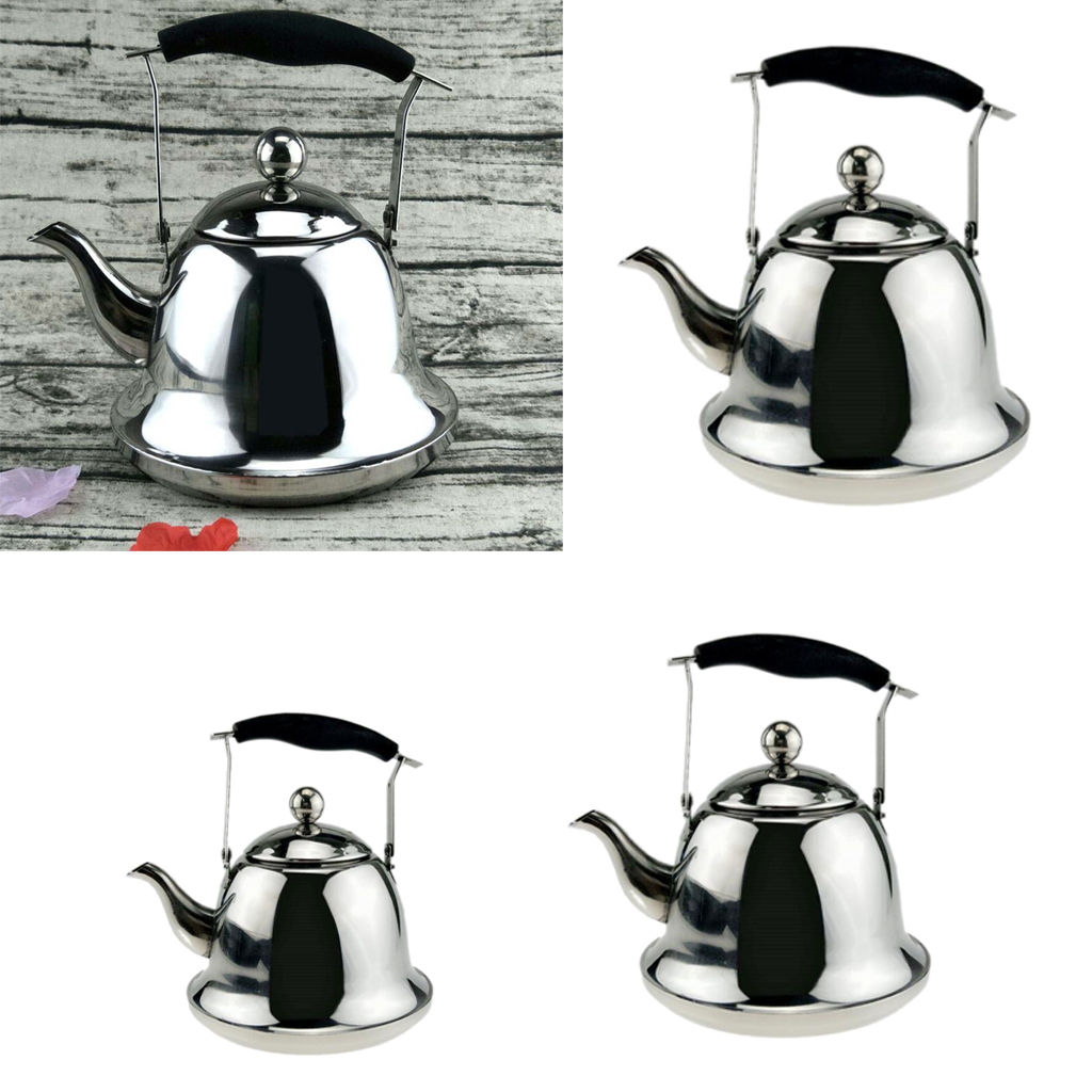 Edelstahl Teakettle Gekocht Wasser Topf Küche Restaurant Versorgung 1,2, 3L für Heimat Hotel Camping Reise