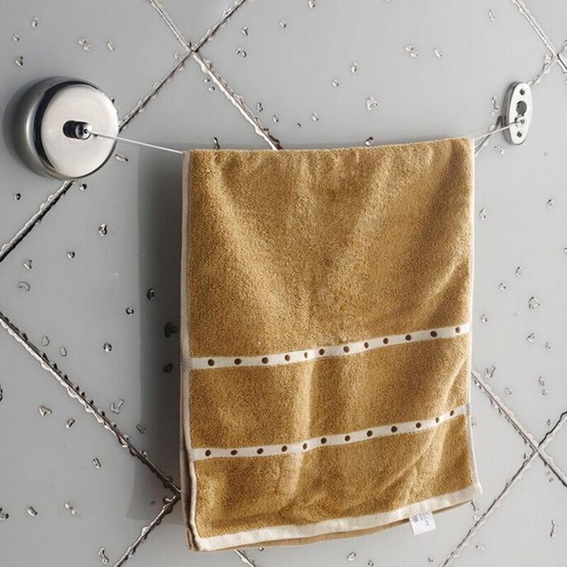 Retractable Indoor Clothes Line Clothes Hanger Rope Wall Mounted Hanger Drying Towel Rack Clothesline Bathroom Clothes Dryer