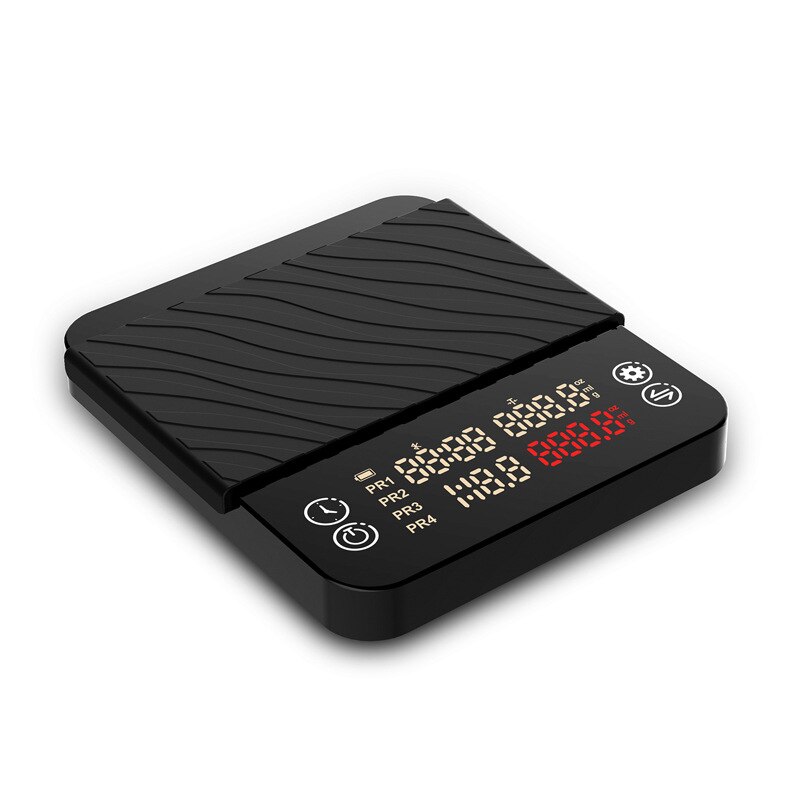 2kg/0.1g elektroniczna waga robić kawy wlać Espresso sprytny skala automatyczny pomiar czasu cyfrowy doprowadziło kuchnia gotowanie pieczenia wagi