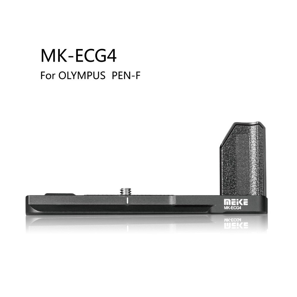 MEKE MK-ECG4 Metal Black Camera Verticale Hand Grip L-Plaat voor Olympus PEN-F Mirroless Camera