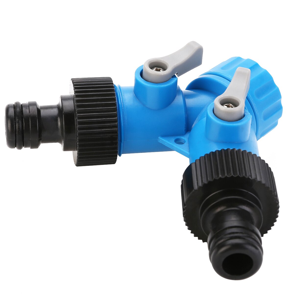 Connecteur d'eau de jardin à deux voies, outil de tuyau en Y de robinet de 3/4 pouces adaptateur de séparateur d'irrigation en ABS, raccord de couleur aléatoire