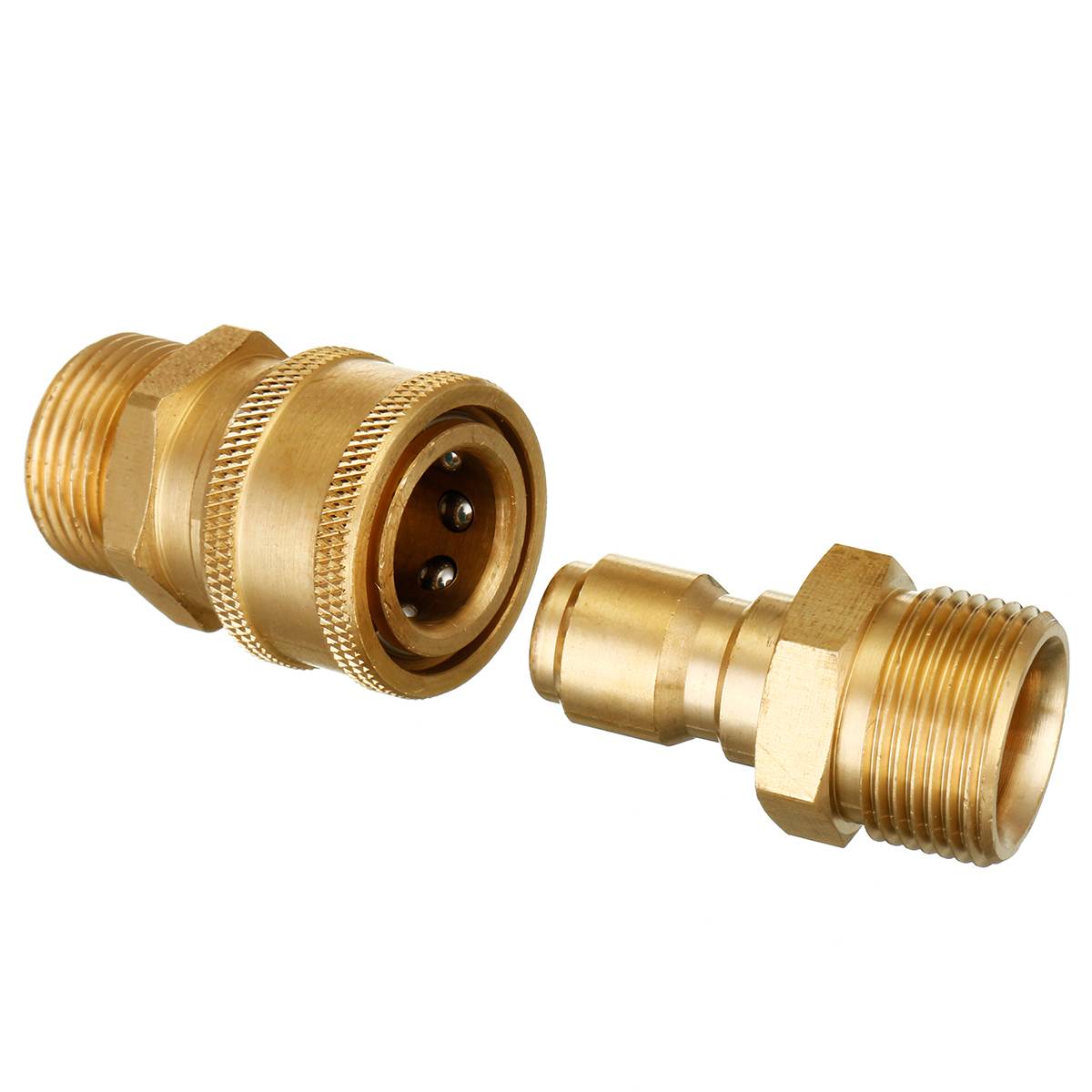 22mm 3PCS M22 To 3/8 Quick Release Pressure Washer Hose Coupling fitting Connector Replacement Garden Tool