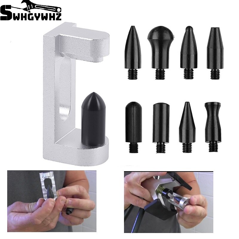 Verktyg bil reparation verktyg aluminium c dörr kant bucklor remover bil stänkskärm buckla reparation hjul ögonbryn med lyftare buckla reparationsverktyg