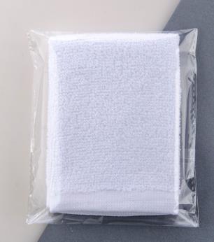 Toalla cuadrada de algodón puro para niños, toallitas blancas pequeñas de 20x20cm, con cordón, 3 piezas,: opp bag