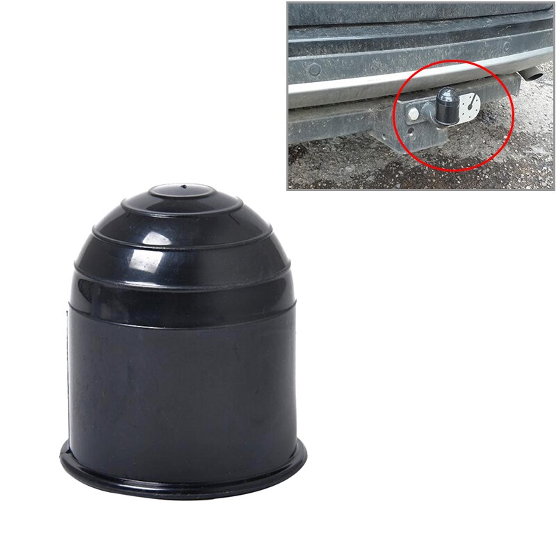 3 st 50mm svart plast + gummi drag kulkoppling cap täcka bil van trailer