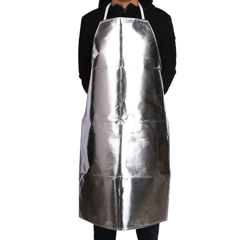 Aluminium folie Schürze Feuerfeste isolierung Anti-hohe temperatur Schutz kleidung Anti-verbrühungen Anti-strahlung Sicherheit Schürzen