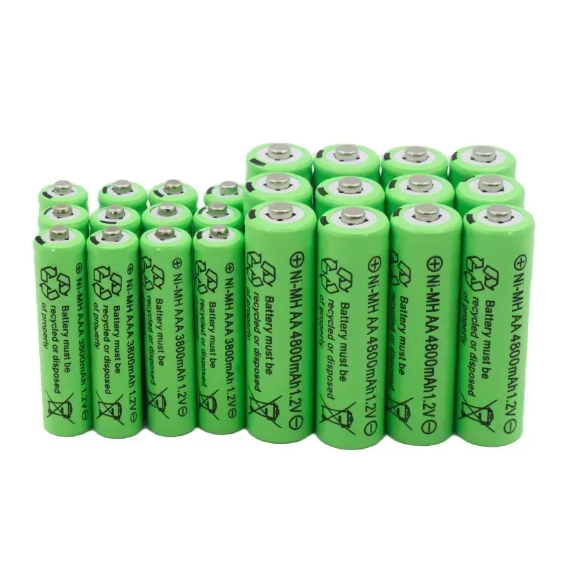 AA+AAA Rechargeable Battery, AA1.2v, 3800mAh, AAA 1.2v 483000mAh Suitable for Remote Control, Toys, Clocks, Radios, Etc charger