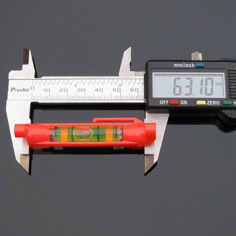 1 Piece Bubble Level with Plastic Shell Red Color level measurement instrument Moving on Line