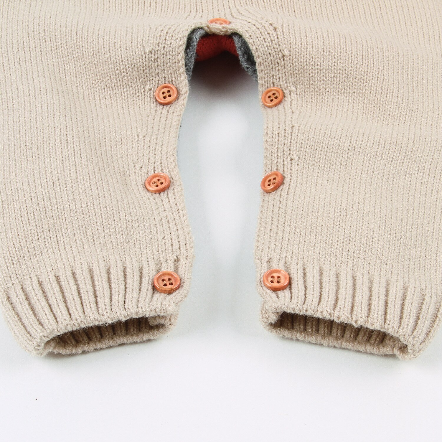 Baby stricken Strampler Cartoon Fuchs Gestrickte herbst Neugeborenen Jungen Overalls Kleidung winter Langarm Kleinkind Pullover Kinder Insgesamt