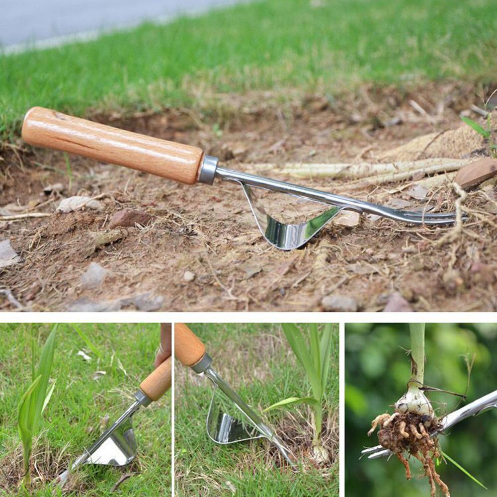 Gardening Tools Stainless Steel Agricultural Rake Household Digging Loose Soil Root Transplanting Device Shovel Manual Weeding