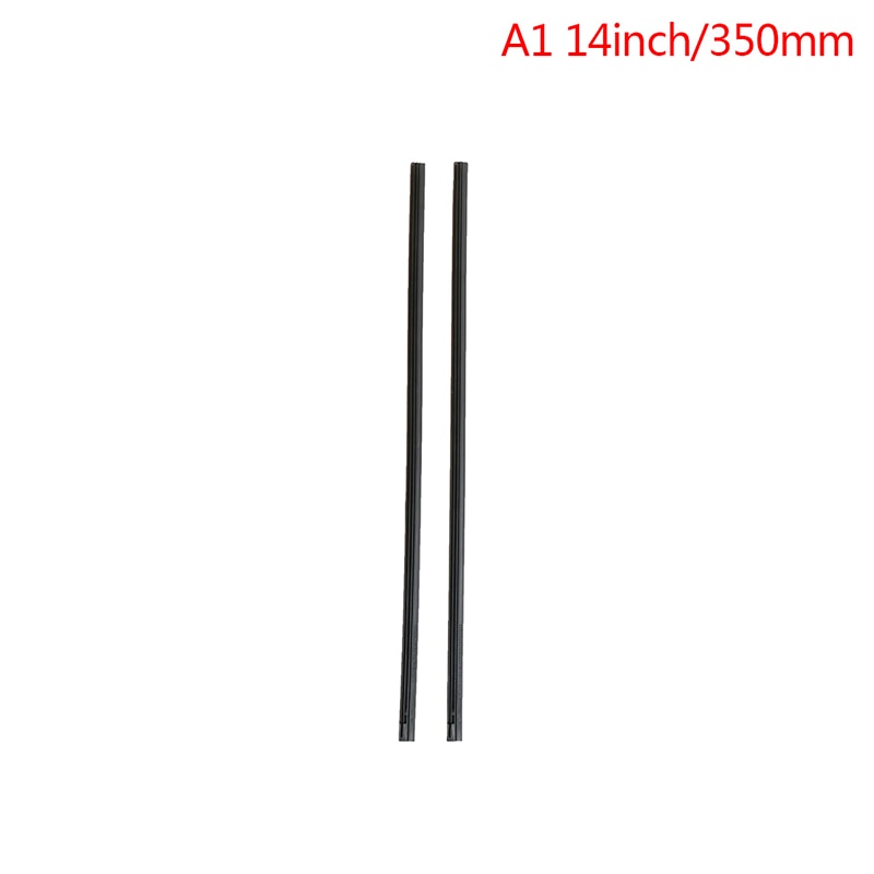 2 stuks wisserbladen voorruit 6mm 14 " 16 " 17 '' 18 '' 19 '' 20 '' 21 '' 22 " auto voertuiginzetstuk zachte rubberen strip navulling voor metalen u-type