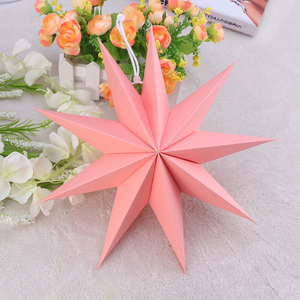 1pc Paper Star Paper Lamp Shade Decorative Handmade Eco-friendly Lamp Accessory for Home Party Festival