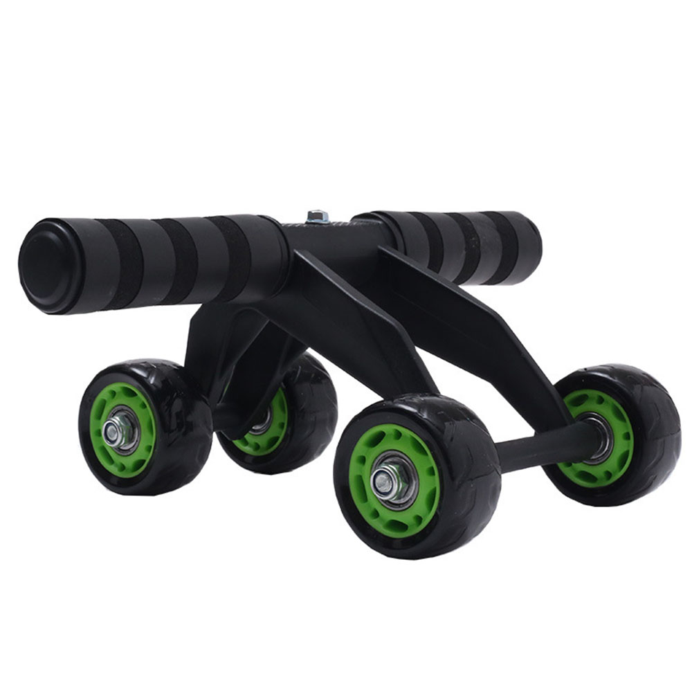 4 Wheels Power Wheel Triple AB Abdominal Roller Abs Workout Fitness Machine Gym Abdominal Exercises Wheel