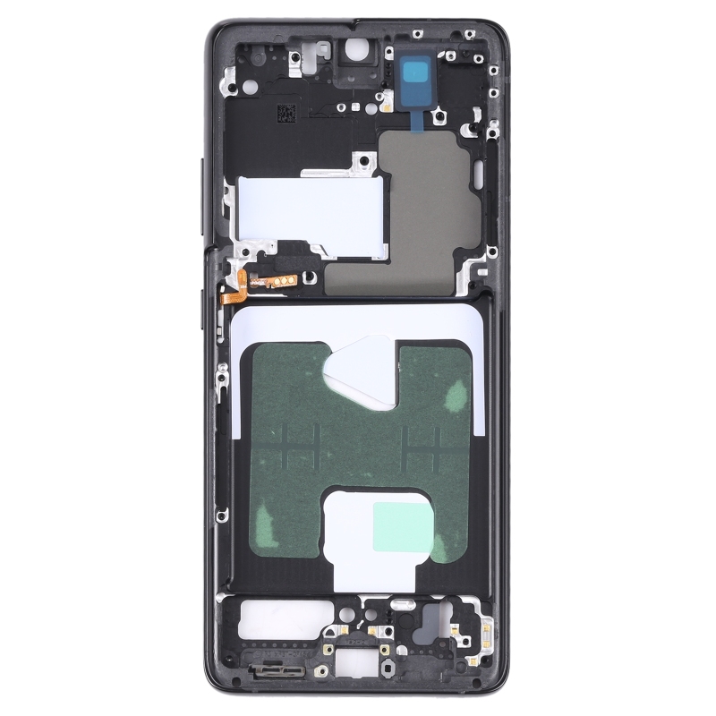 Środkowa ramka oprawka do Samsung Galaxy S21 Ultra 5G część zamienna do naprawy telefonu SM-G998B: Black