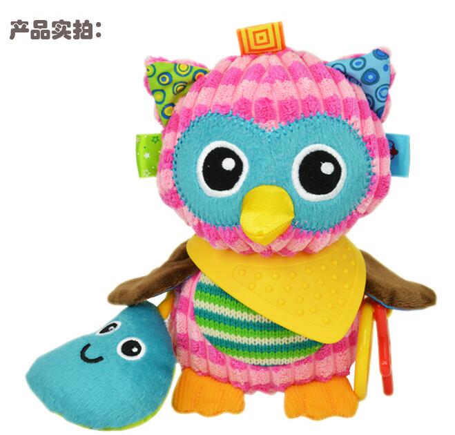 Authorized Authentic SOZZY 7 Designs Multi Function Baby Rattle Bell Infant Baby Crib Stroller Hanging Toy: Owl
