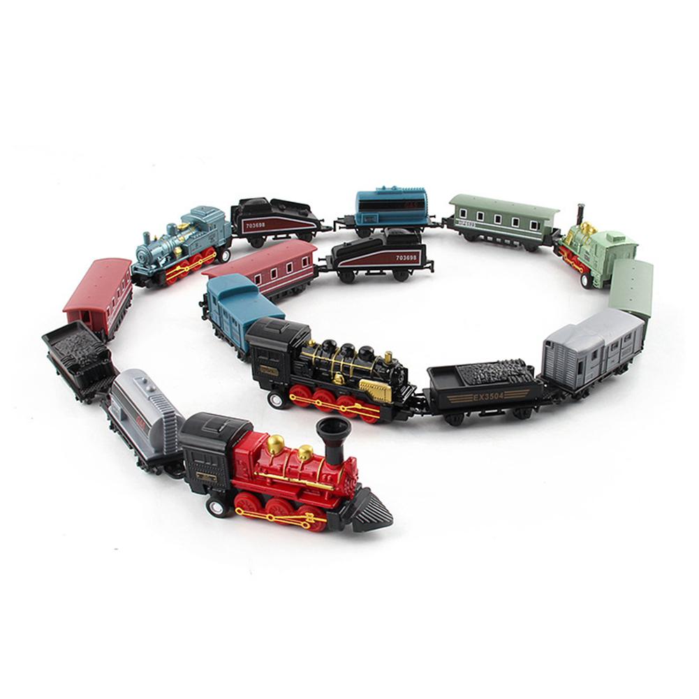 Geen 4pcs Kinderen Legering Simulatie Stoomtrein Creatieve Mini Auto Modellen Speelgoed voor Kinderen