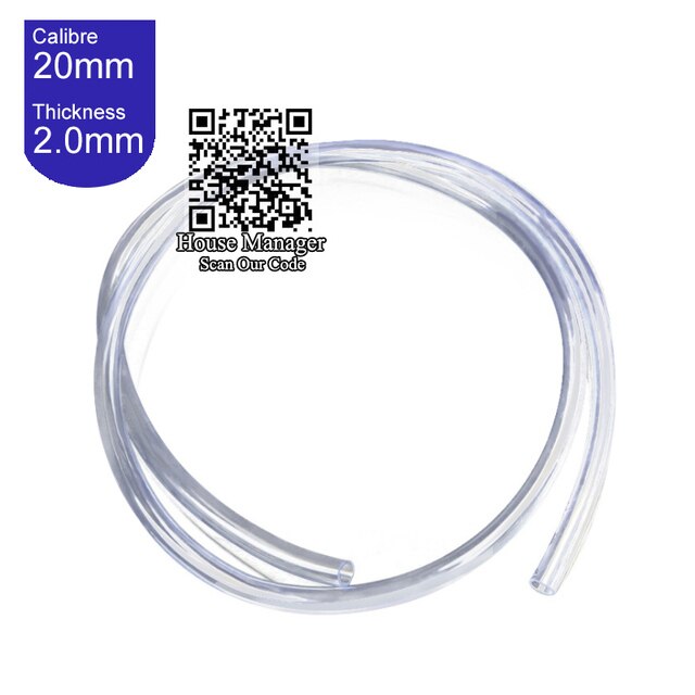 Aquarium Soft PVC Water Tube Pipe Hose for Water Pump Fountain pump, Inner Diameter8/12/14/16/20mm pipe to lift deliver water: Inner Calibre 20mm
